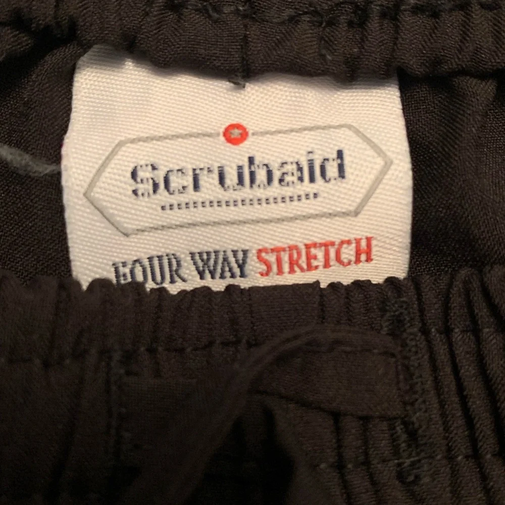 NWOT SCRUBAID BLACK SCRUB PANTS - Picture 3 of 3